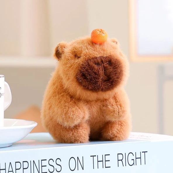 Kuyruk Sallayan Kapibara Peluş Oyuncak - 11cm - 3