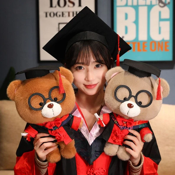 33cm Doktor Üniformalı Panda Peluş Oyuncak Ayı - 4
