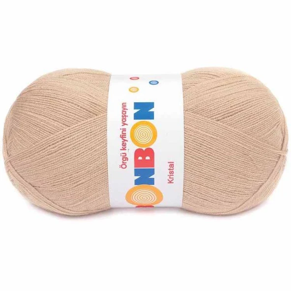Bonbon Kristal Örgü Lif İpi 98293 Açık Bej