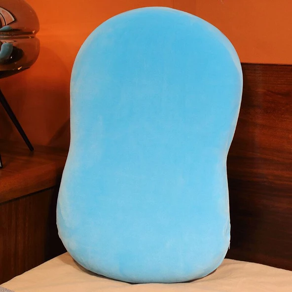Makaron Renkli Peluş Yastık - Dinozor Yeşili - 55x35x8cm - 7