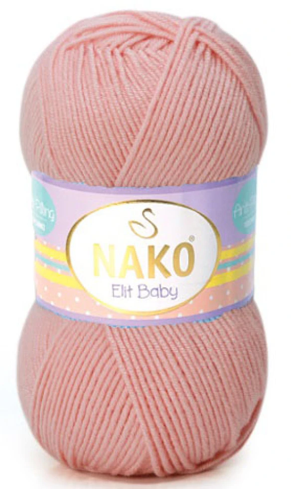 Nako Elit Baby Örgü Bebe İpi 10325 Gül Kurusu