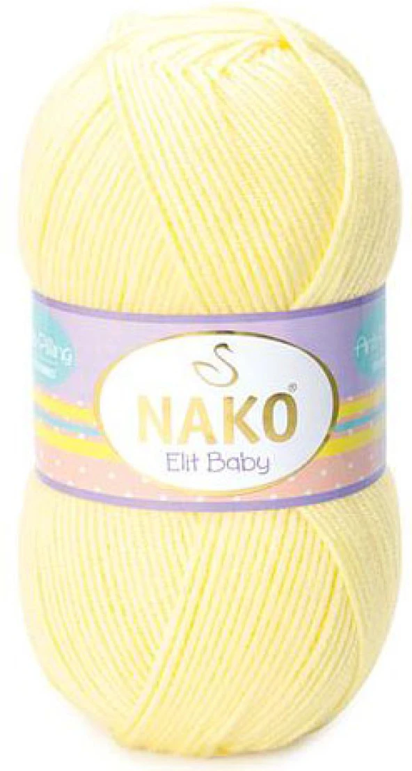 Nako Elit Baby Örgü Bebe İpi 3664 Limonata