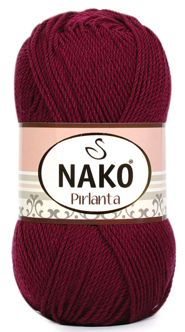 Nako Pırlanta Örgü İpi 6736 Bordo