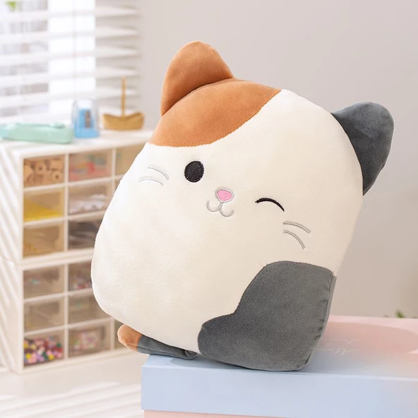 San Hua Mao Peluş Oyuncak - Alacalı Kedi - 25cm - Resim 7