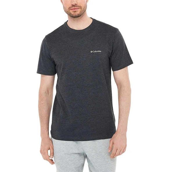 Columbia Csc Basic Sm Logo Brushed Ss Tee Antrasit Melanj T-shirt ürün görseli 1