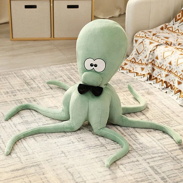 Ahtapot Peluş Oyuncak - Yeşil - 120cm