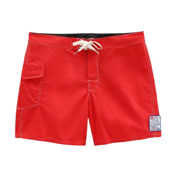 Vans X Yucca Fıns Boarshorts Kırmızı Mayo Şort