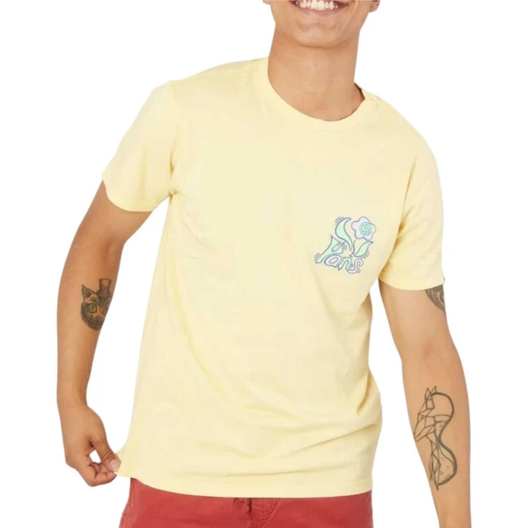 Vans Peace Flower SS Pale Banana Sarı T-shirt - Resim 2