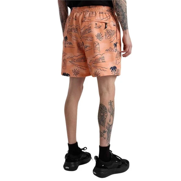 Vans Primary Print Elastic Erkek Turuncu Deniz Şortu - 4