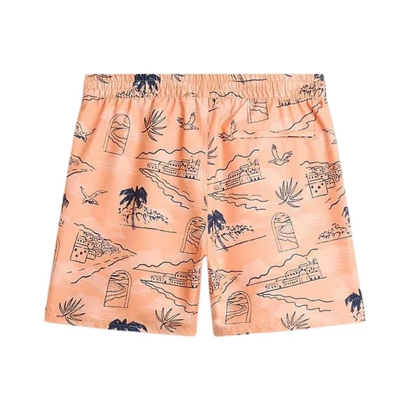 Vans Primary Print Elastic Erkek Turuncu Deniz Şortu - 2