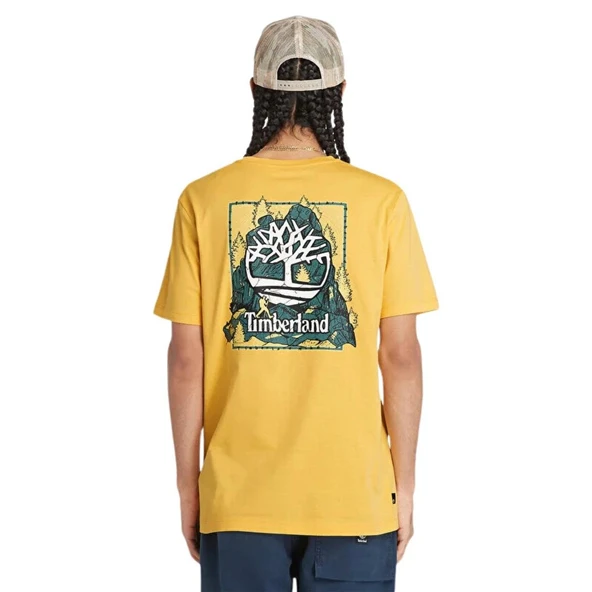 Timberland Back Graphic Short Sleeve Tee Mımosa Erkek T-Shirt - 3