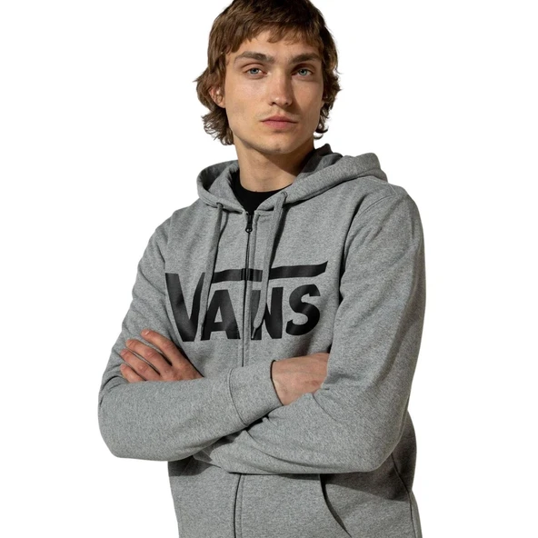 Vans Classic Zip II Gri Hoodie - Resim 6