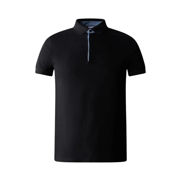 The North Face M Premium Polo Piquet Erkek Siyah T-Shirt - 1