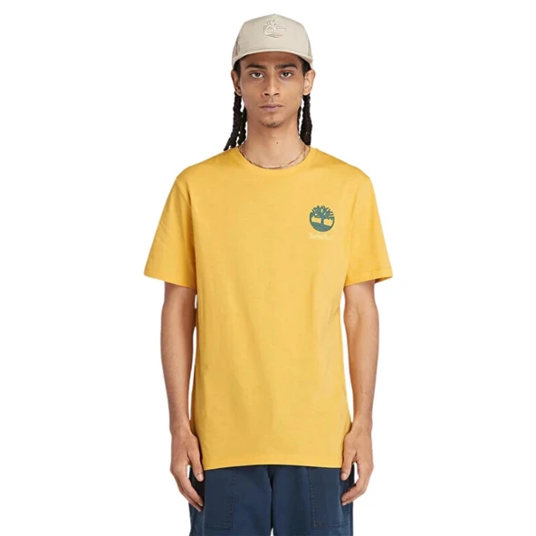 Timberland Back Graphic Short Sleeve Tee Mımosa Erkek T-Shirt - 2