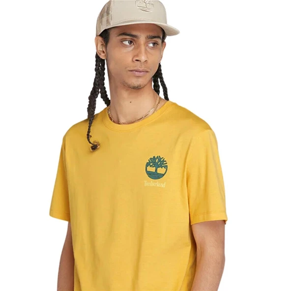 Timberland Back Graphic Short Sleeve Tee Mımosa Erkek T-Shirt - 4