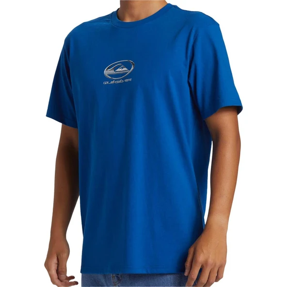 Quiksilver Chrome Logo Ss Stn Mavi Erkek T-Shirt - Resim 3