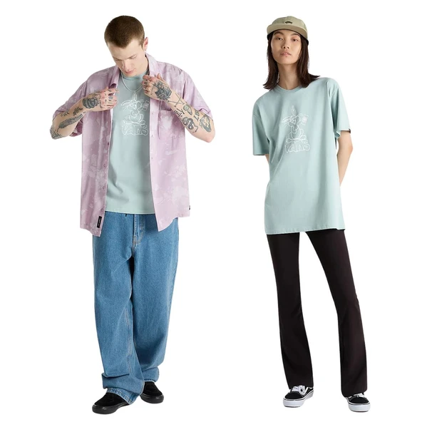 Vans CRAZY EDDY SS Erkek Gri T-Shirt - 7