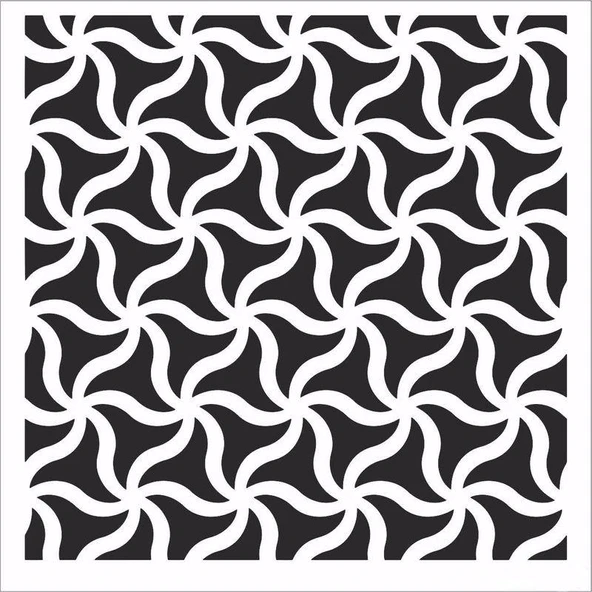 HD147 Home Dekor Stencil 45x45
