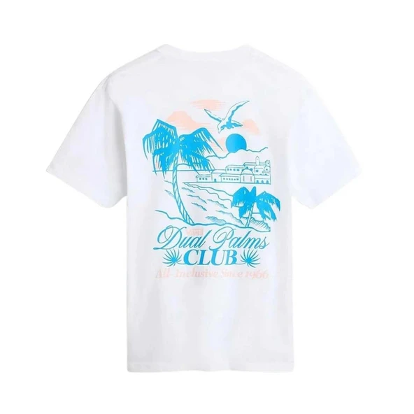 Vans Dual Palms Club Ss Erkek Beyaz T-Shirt - 2