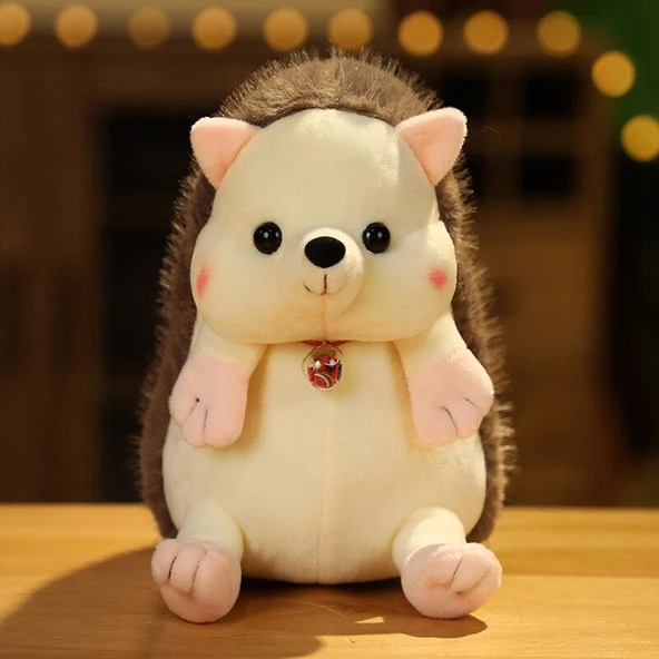 Kirpi Peluş Oyuncak - Kahverengi - 15cm