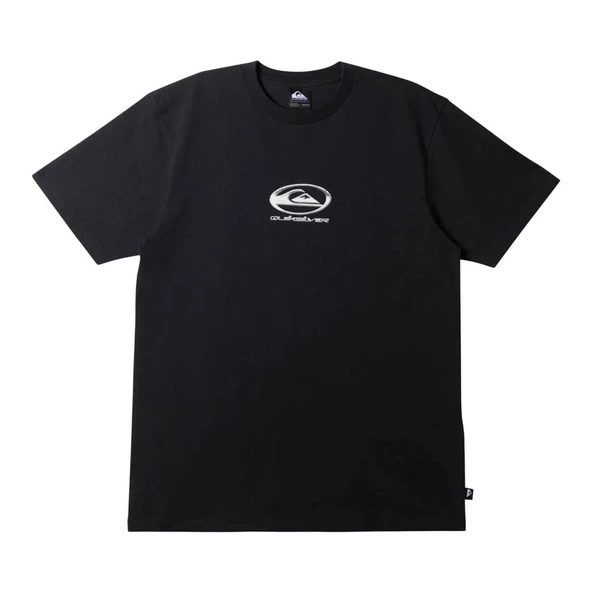 Quiksilver Chrome Logo Ss Stn Siyah Erkek T-Shirt