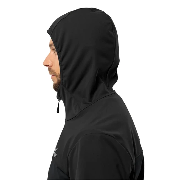 Jack Wolfskin Feldberg Hoody M Erkek Siyah Softshell - 4