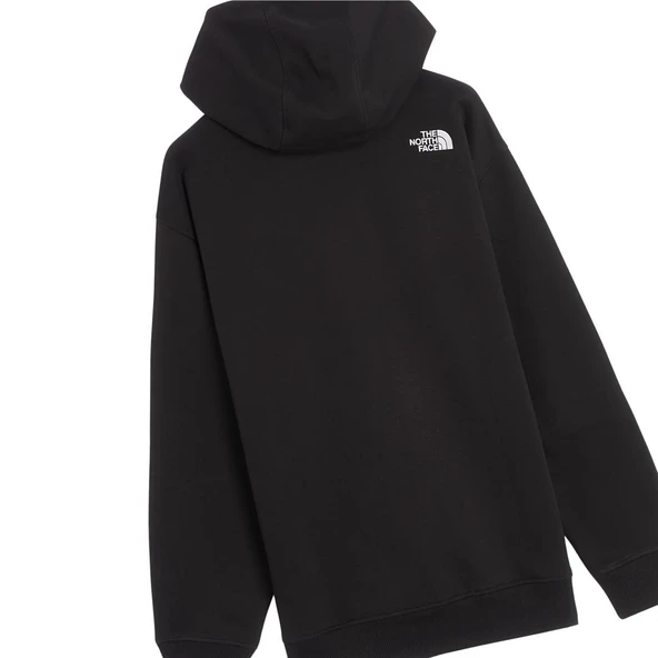 The North Face M Essential Hoodie Erkek Siyah Sweatshirt - Resim 2