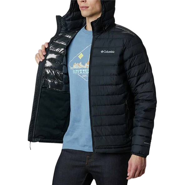 Columbia Powder Lite Hooded Siyah Mont - 3