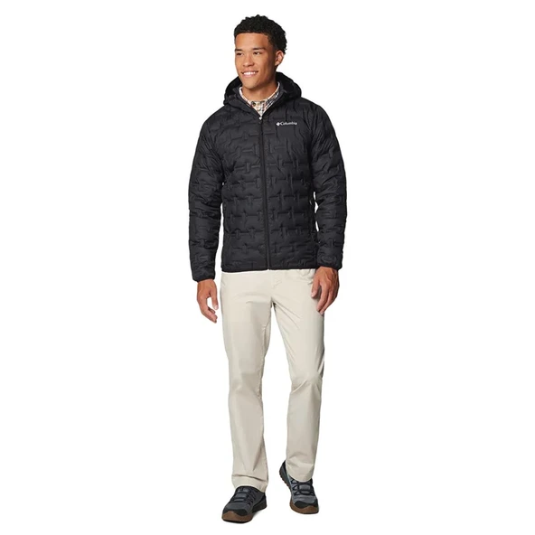 Columbia  Delta Ridge II Down Hooded Jacket Erkek Siyah Mont - Resim 3