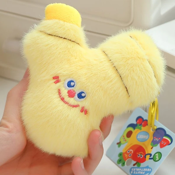 Zencefil Peluş Anahtarlık - 9cm