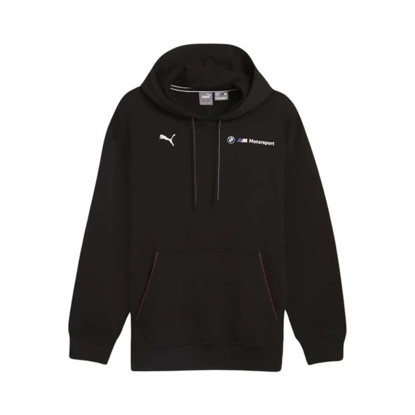 Puma Bmw Mms Ess+ Hoodıe Fleece Erkek Siyah Sweatshirt