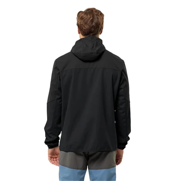 Jack Wolfskin Feldberg Hoody M Erkek Siyah Softshell - 3