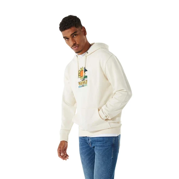 Vans Eco Positivity Po Krem Sweatshirt - Resim 4