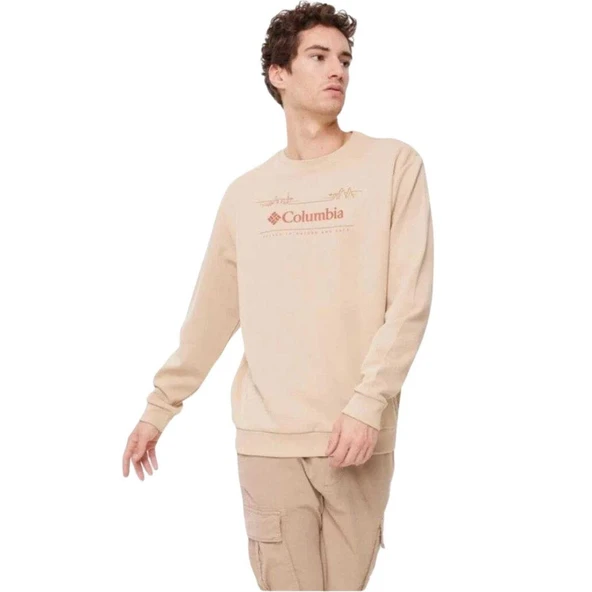 Columbia Csc M Nature And Back Crew Deve Tüyü Erkek Sweatshirt