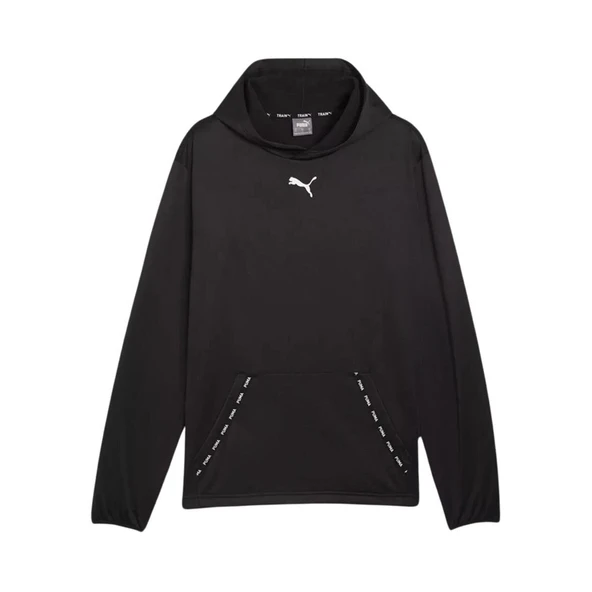 Puma  Fıt Pwrfleece Hoodie Erkek Siyah Sweatshirt