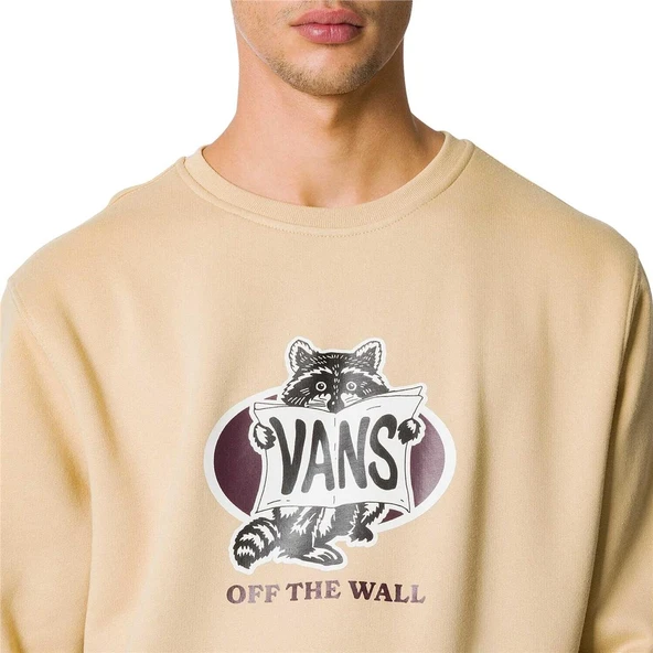 Vans Racks Crew Bej Sweathirt - Resim 3