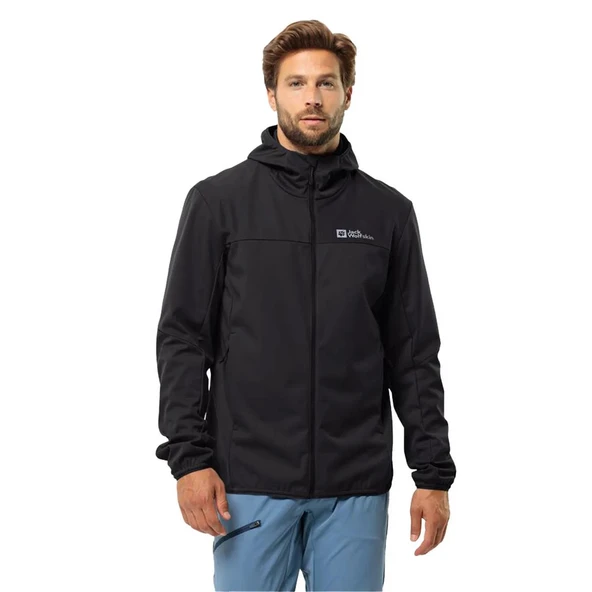 Jack Wolfskin Feldberg Hoody M Erkek Siyah Softshell - 2