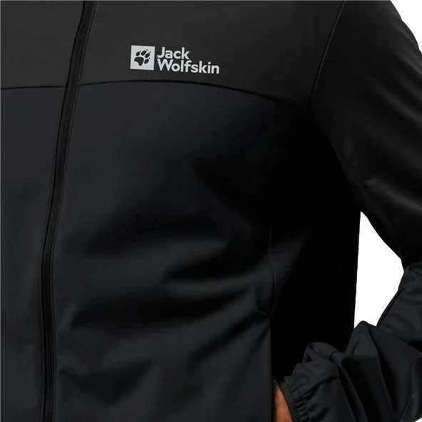 Jack Wolfskin Feldberg Hoody M Erkek Siyah Softshell - 5