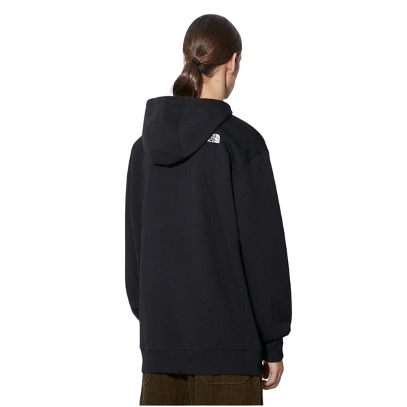 The North Face M Essential Hoodie Erkek Siyah Sweatshirt - Resim 4