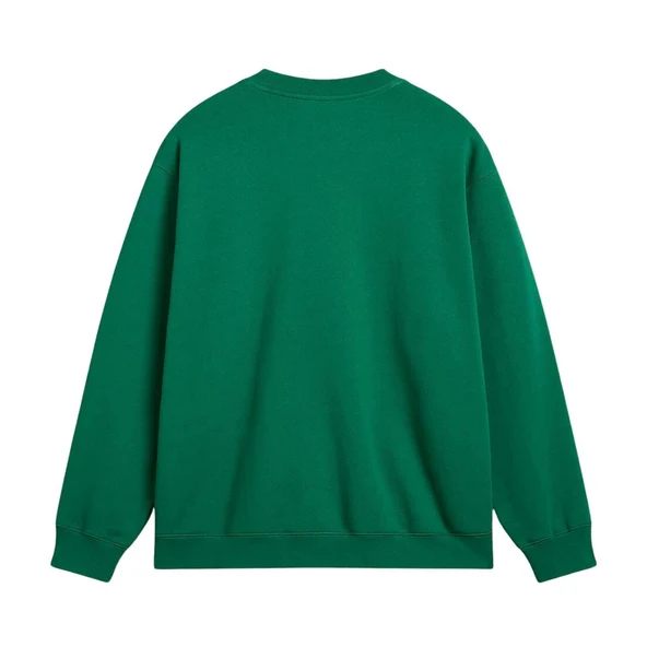 Vans ORIGINAL STANDARDS VARSITY LOOSE CREW Erkek Yeşil Sweatshirt - Resim 2