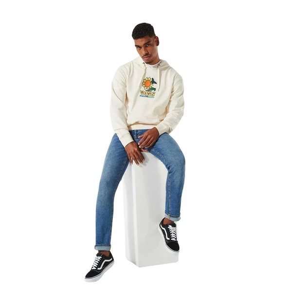 Vans Eco Positivity Po Krem Sweatshirt - Resim 2