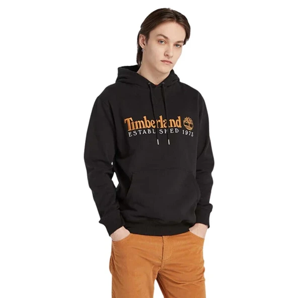 Timberland Established 1973 Embroidery Logo Brush B Erkek Sweatshirt - Resim 4