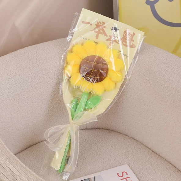 40cm Peluş Çiçek Oyuncak - Ayçiçeği (Model 2) - 7