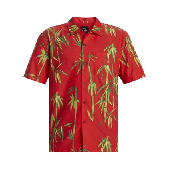 Quiksilver Bamboo Dna İsland Ss Erkek Kırmızı Gömlek