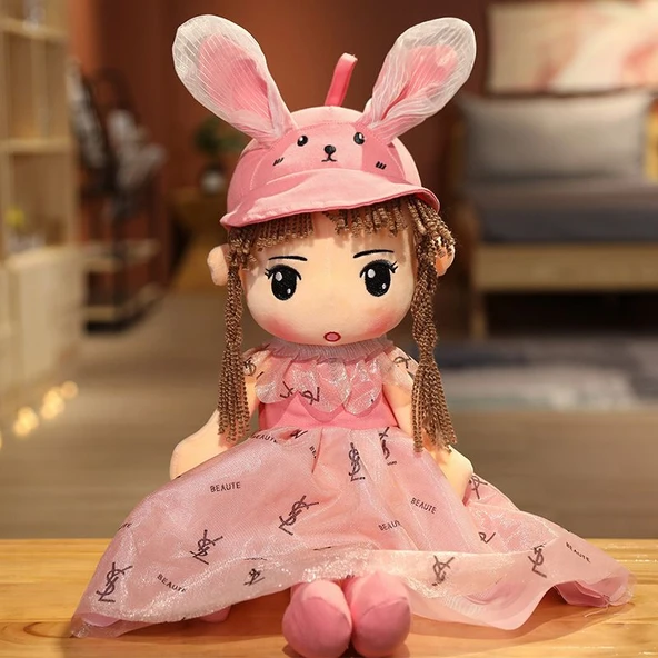 Beibei Küçük Kız Peluş Oyuncak - Pembe 75cm