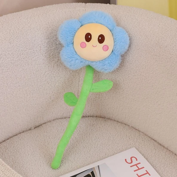 40cm Peluş Çiçek Oyuncak - Mavi