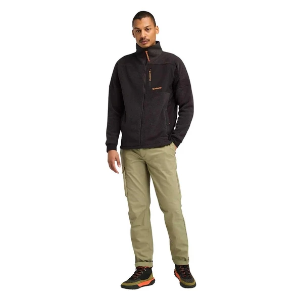 Timberland Polartec Mix Media Full Zip Fleece Erkek Polar - 6