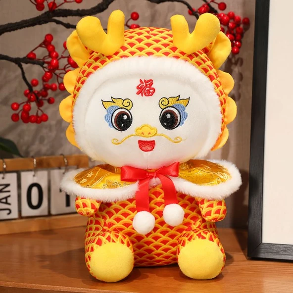 Hong Huang Uzun Peluş Oyuncak - Sarı - 28cm