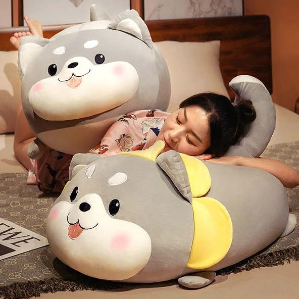 Husky Peluş Yastık - Çiçekli Desen 35cm - 8