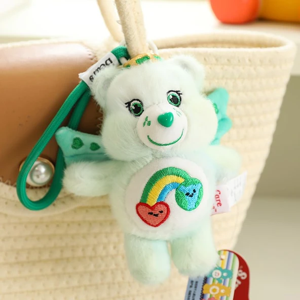 Yeşil Kolye Melek Ayıcık Peluş Oyuncak - 15cm - Resim 7